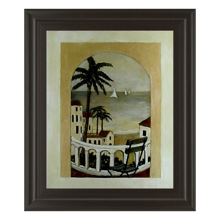 Classy Living Island Hideaway Wall Art 22"x26", Dark Chocolate Frame