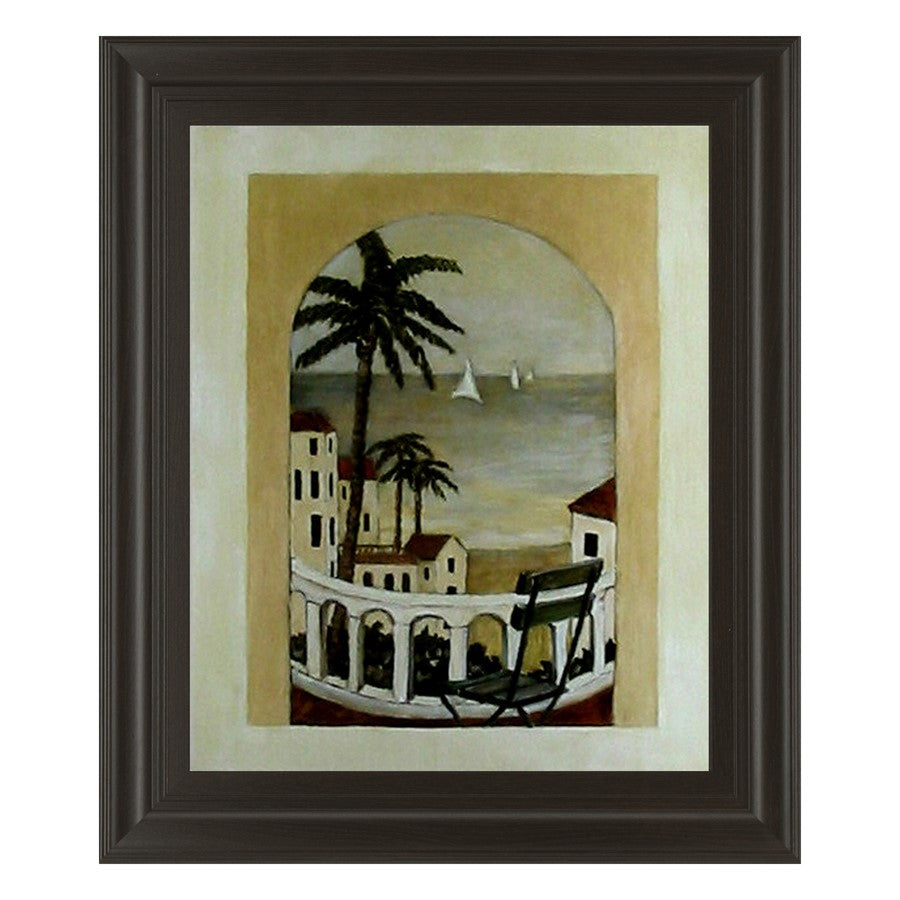 Classy Living Island Hideaway Wall Art 22"x26", Dark Chocolate Frame