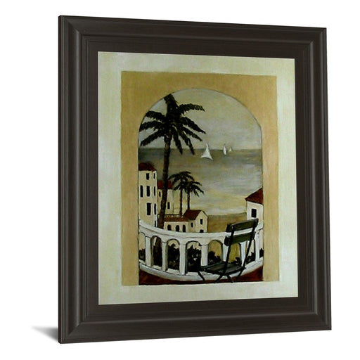 Classy Living Island Hideaway Wall Art 22"x26", Dark Chocolate Frame