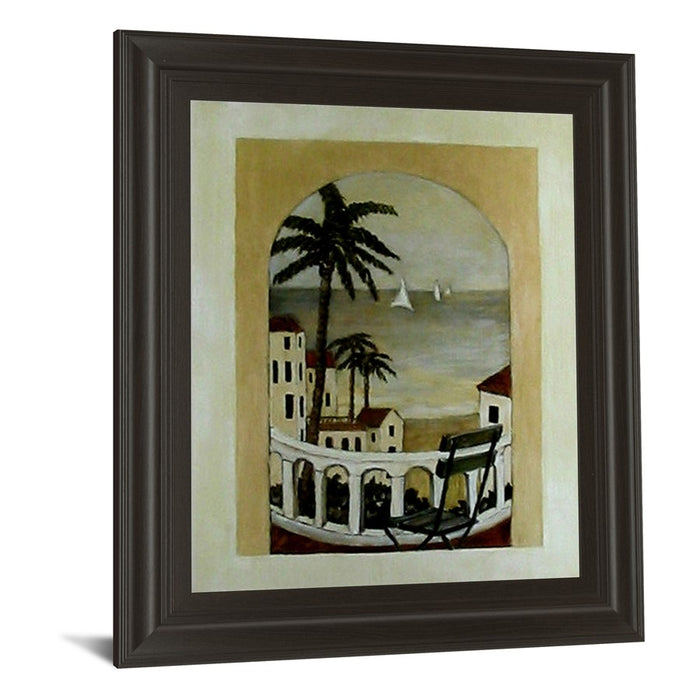 Classy Living Island Hideaway Wall Art 22"x26", Dark Chocolate Frame