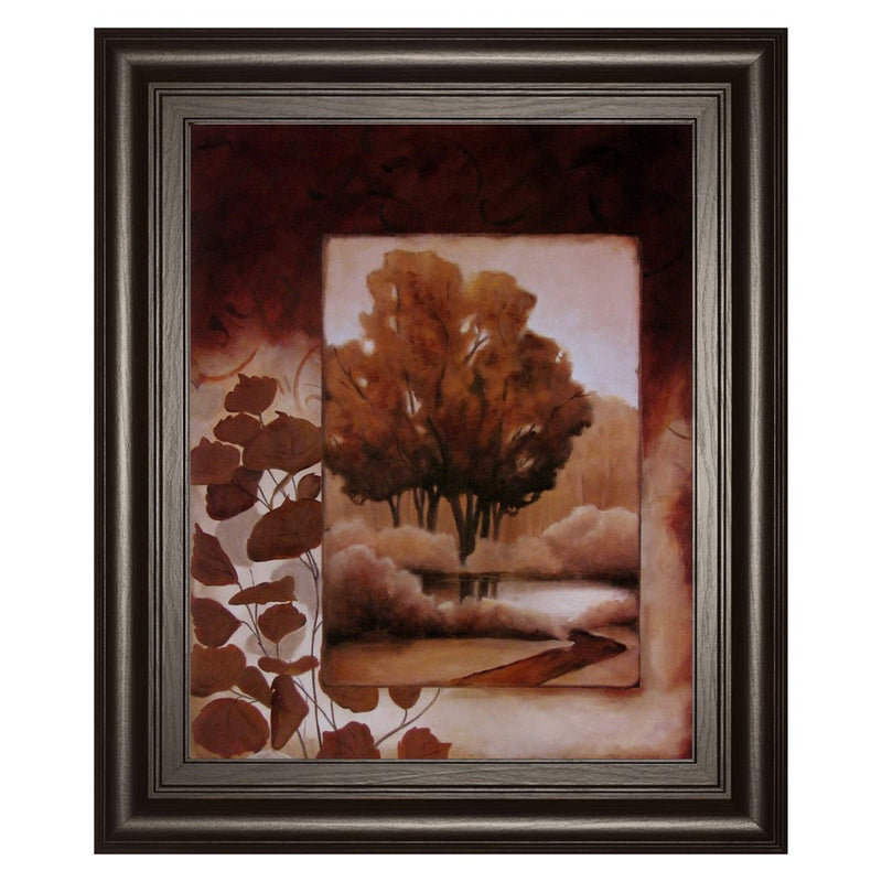 Classy Living Copperwood Reflections Wall Art 22"x26", Chocolate Frame