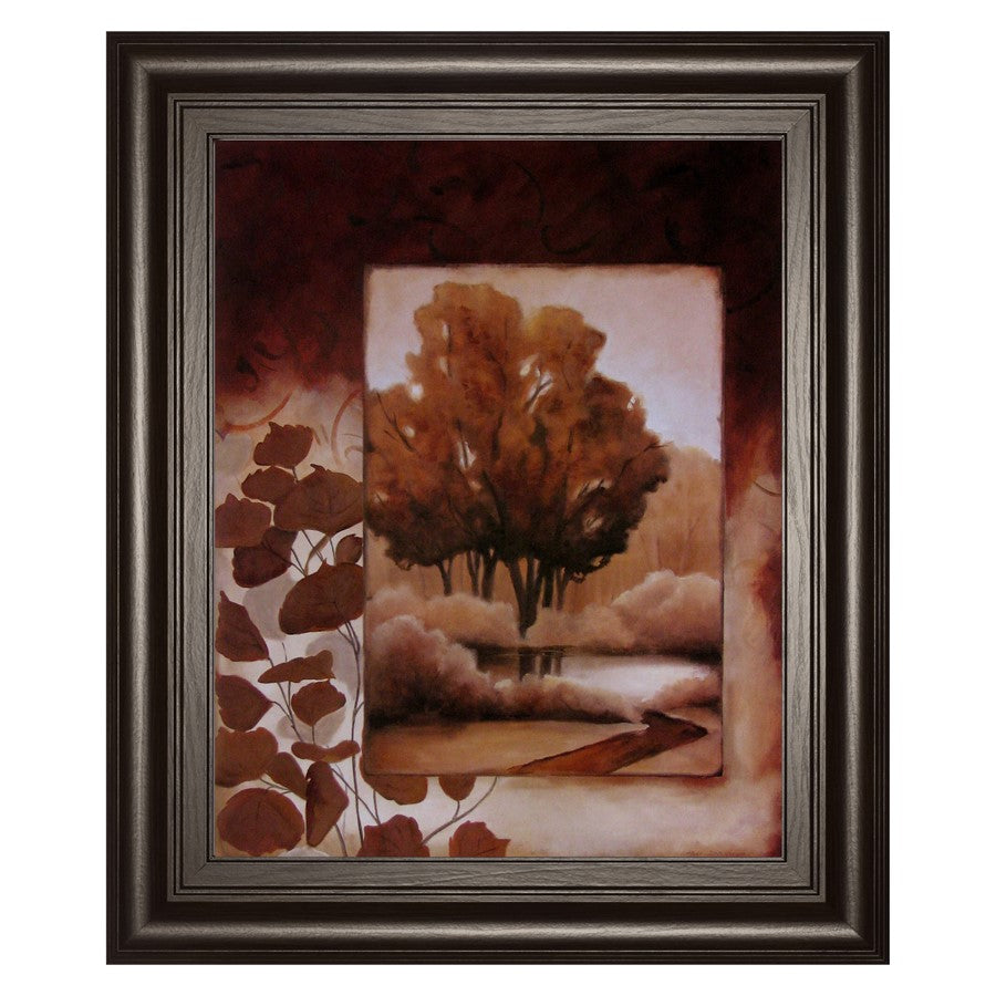 Classy Living Copperwood Reflections Wall Art 22"x26", Chocolate Frame - 4693