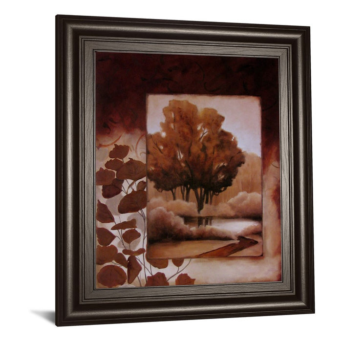 Classy Living Copperwood Reflections Wall Art 22"x26", Chocolate Frame