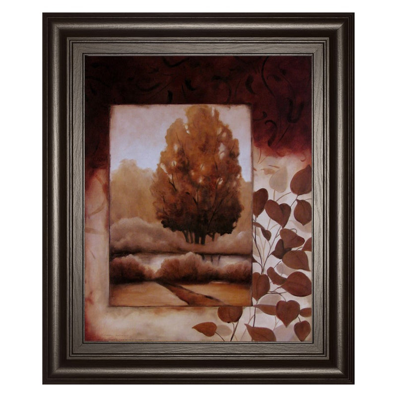 Classy Living Autumn Serenity Wall Art 22"x26", Dark Chocolate Frame