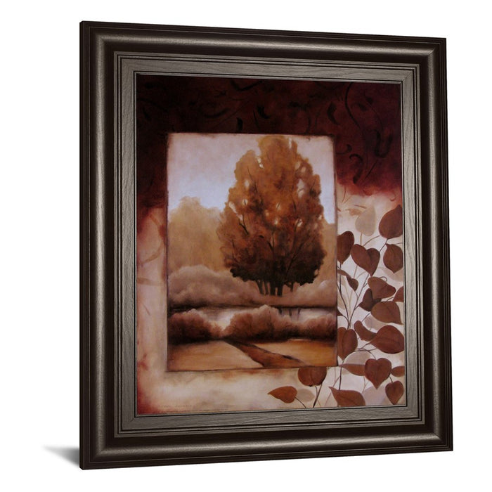 Classy Living Autumn Serenity Wall Art 22"x26", Dark Chocolate Frame
