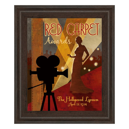 Classy Living Red Carpet Glamour Wall Art 22"x26", Cinnamon Mocha Frame