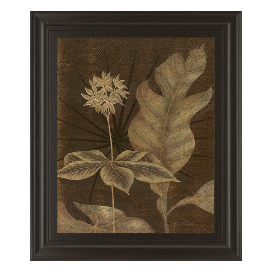 Classy Living Tropical Night Wall Art 22"x26", Dark Chocolate Frame