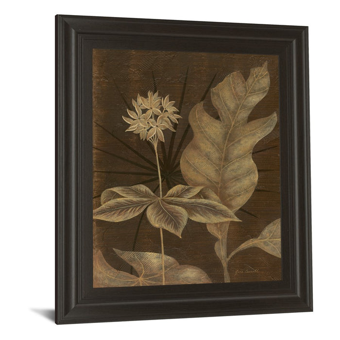 Classy Living Tropical Night Wall Art 22"x26", Dark Chocolate Frame