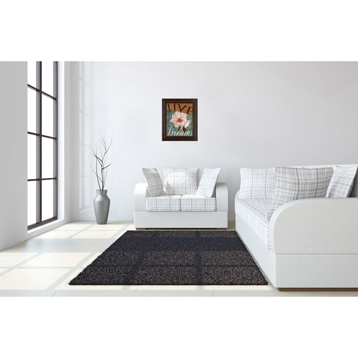 Classy Living Live Your Dream Wall Art 22"x26", Cinnamon Mocha Frame