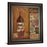 Classy Living Rustic Wine Charm Wall Art 22"x26", Dark Chocolate Frame