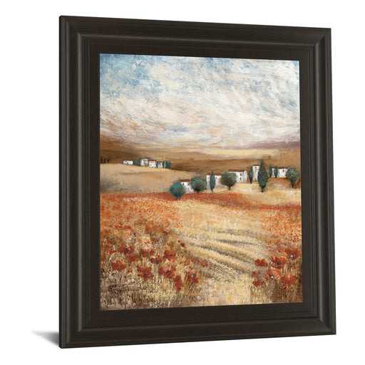 Classy Living Rustic Hilltown View Wall Art 22"x26", Dark Chocolate Frame