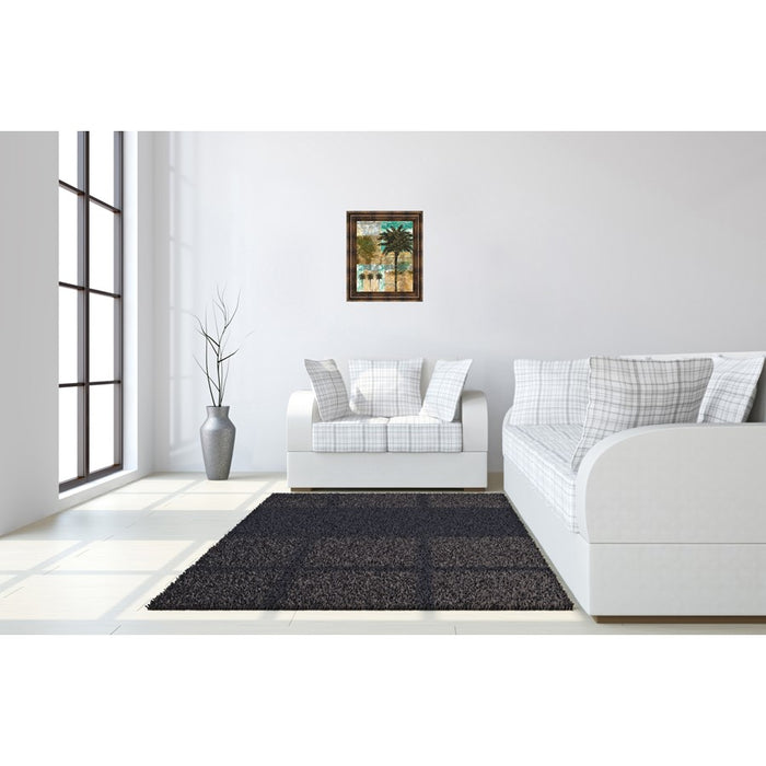 Classy Living Palm Harmony Wall Art 22"x26", Dark Chocolate Frame