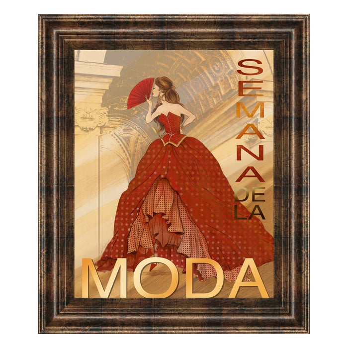 Classy Living Fashion Elegance Wall Art 22"x26", Dark Chocolate Frame