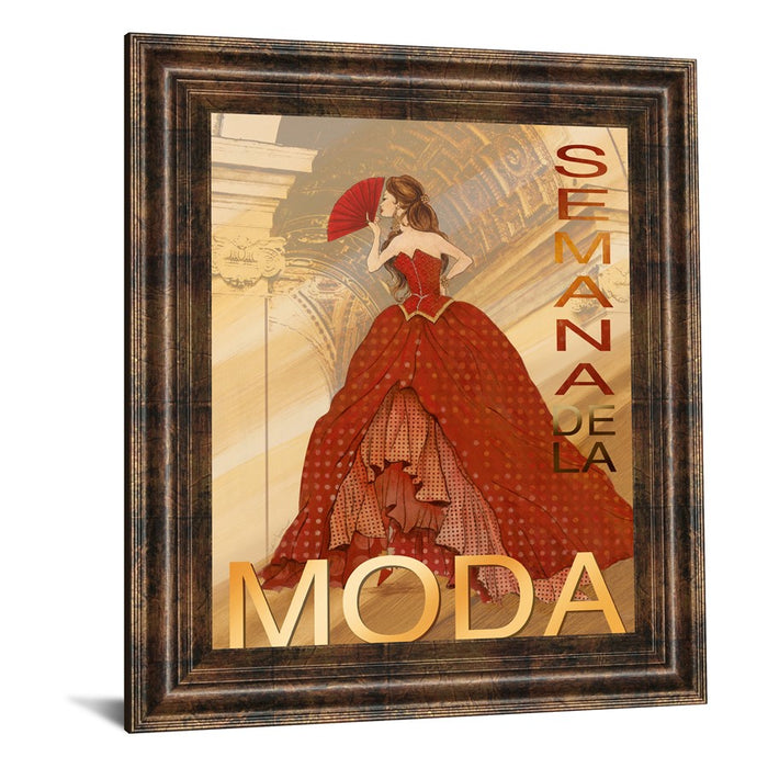 Classy Living Fashion Elegance Wall Art 22"x26", Dark Chocolate Frame