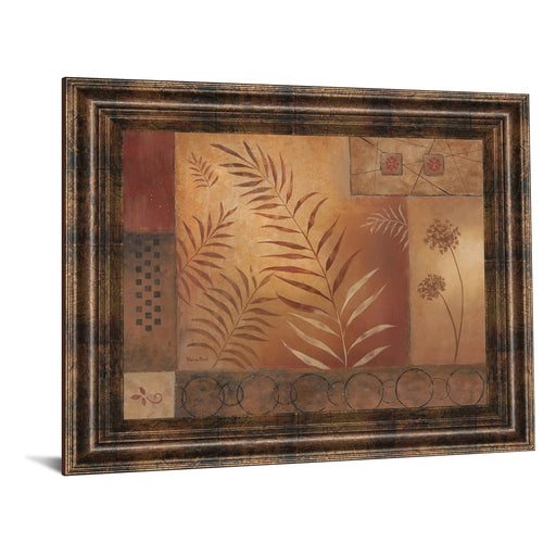 Classy Living Modern Fern II Wall Art 26"x22", Dark Chocolate Frame