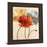 Classy Living Poppy Palette Wall Art 22"x26", Cinnamon Mocha Frame