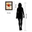 Classy Living Poppy Palette Wall Art 22"x26", Cinnamon Mocha Frame