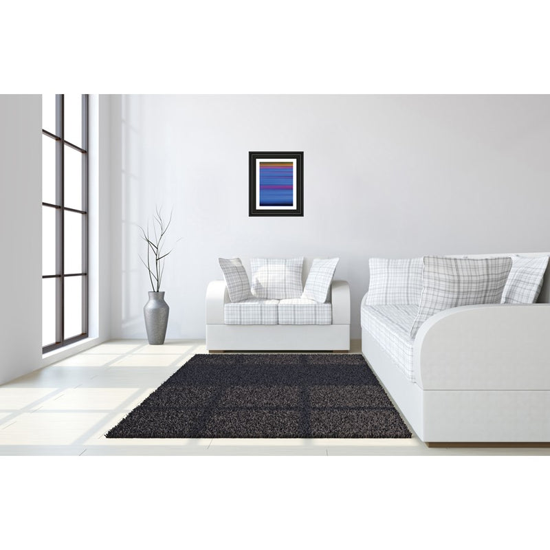 Classy Living Abstract Blues Wall Art 22"x26", Midnight Aura Frame