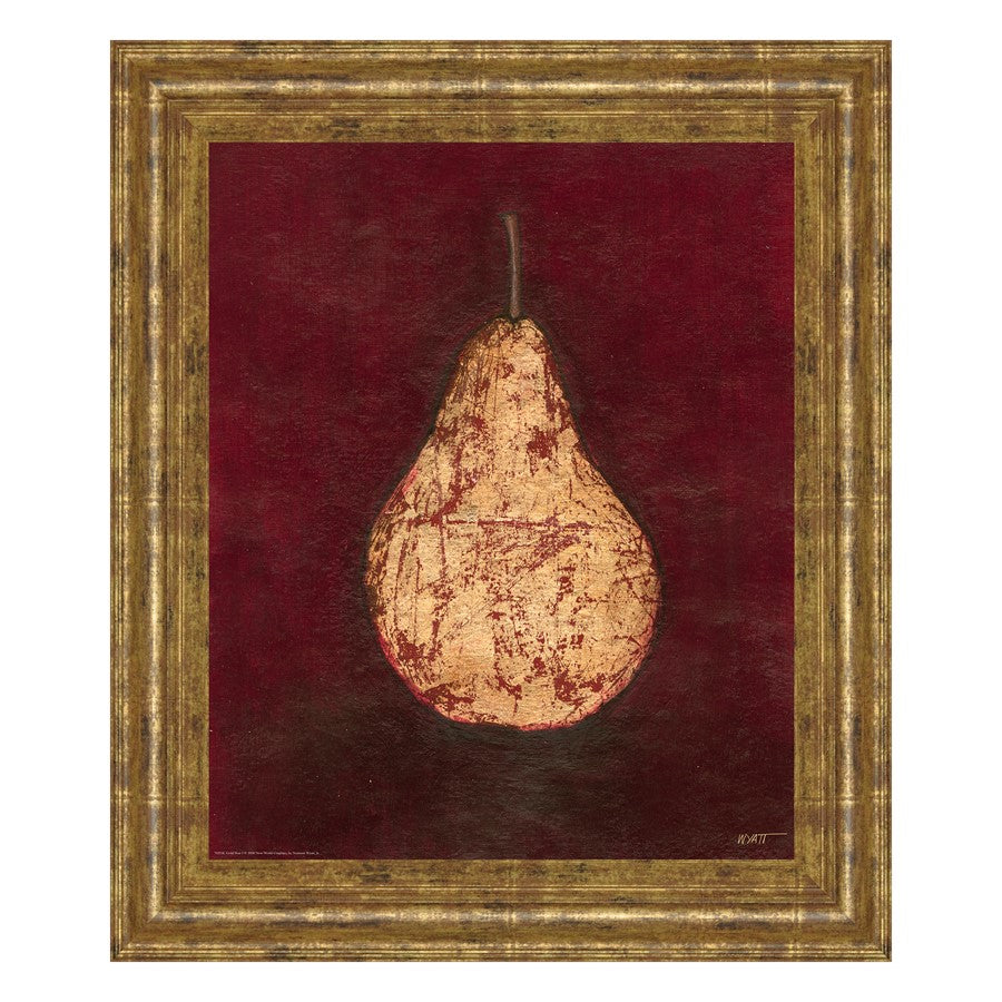 Classy Living Golden Pear Wall Art 22"x26", GiIded Radiance Frame