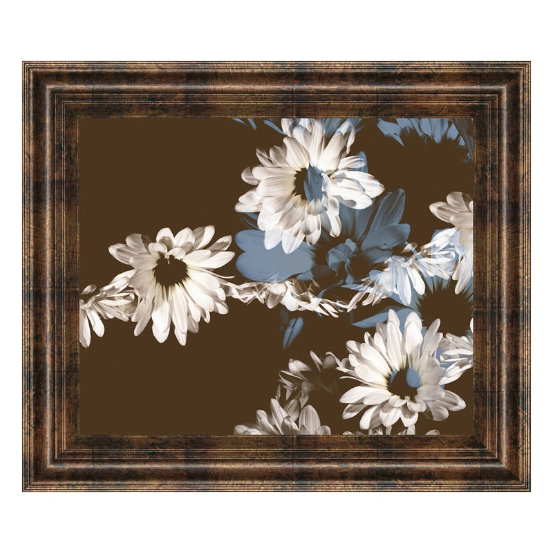Classy Living Chocolate Bloom II Wall Art 26"x22", Dark Chocolate Frame