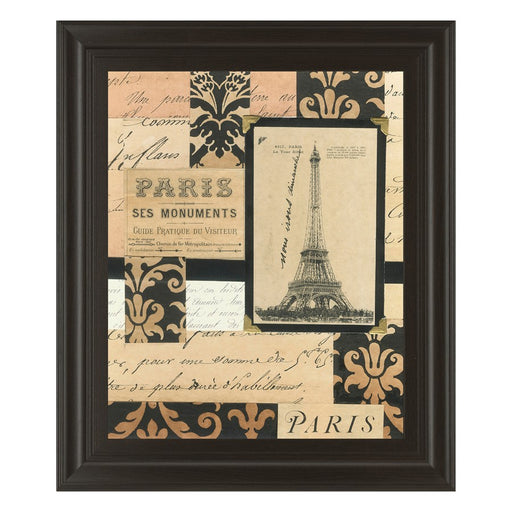 Classy Living Paris Elegance Wall Art 22"x26", Dark Chocolate Frame