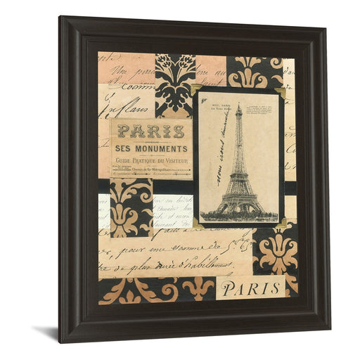 Classy Living Paris Elegance Wall Art 22"x26", Dark Chocolate Frame