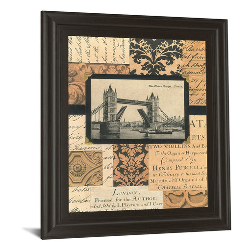 Classy Living Travel Collage II Wall Art 22"x26", Dark Chocolate Frame