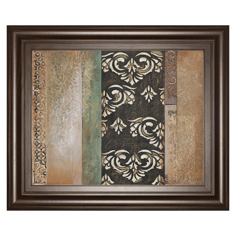 Classy Living Textured Harmony Wall Art 26"x22", Dark Chocolate Frame