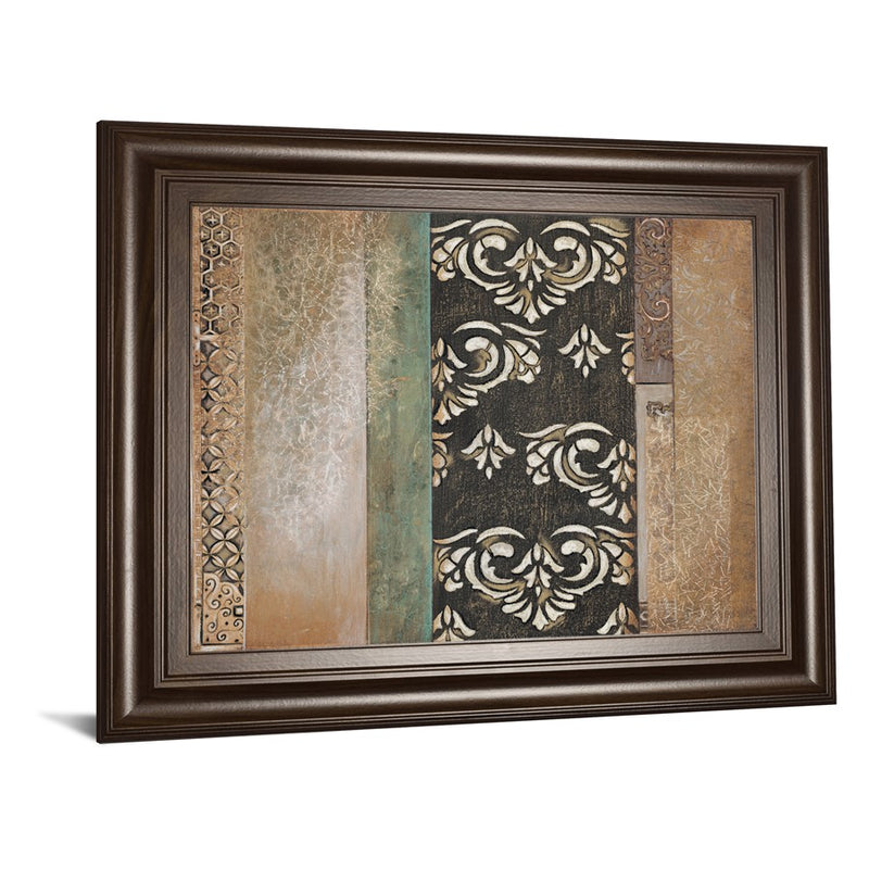 Classy Living Textured Harmony Wall Art 26"x22", Dark Chocolate Frame