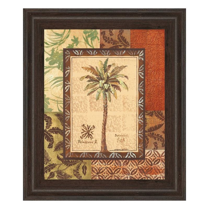 Classy Living Palmaceae II Wall Art 22"x26", Cinnamon Mocha Frame