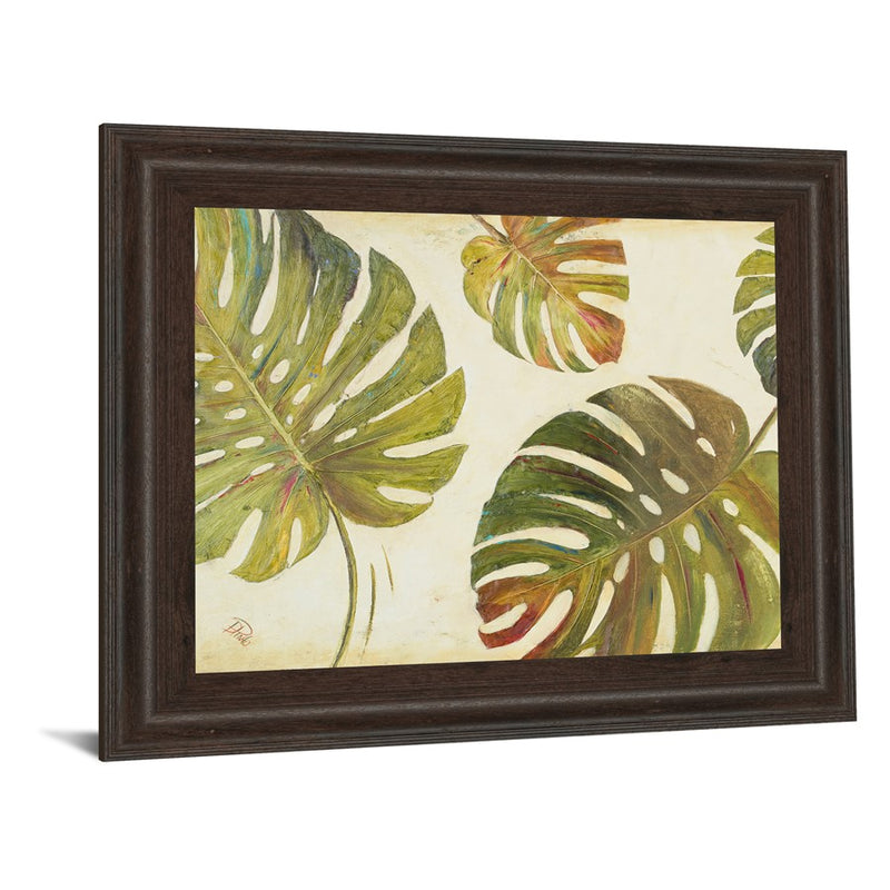 Classy Living Textured Leaves Wall Art 26"x22", Cinnamon Mocha Frame