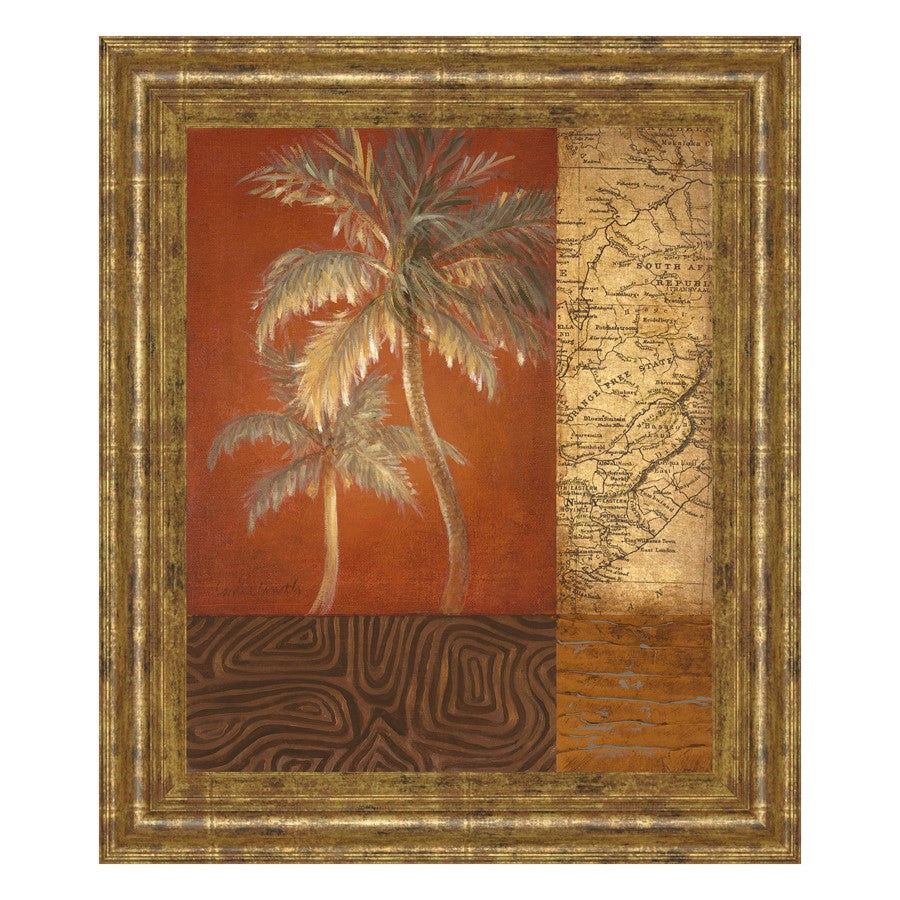 Classy Living Voyage Palm Wall Art 22"x26", GiIded Radiance Frame - 4878