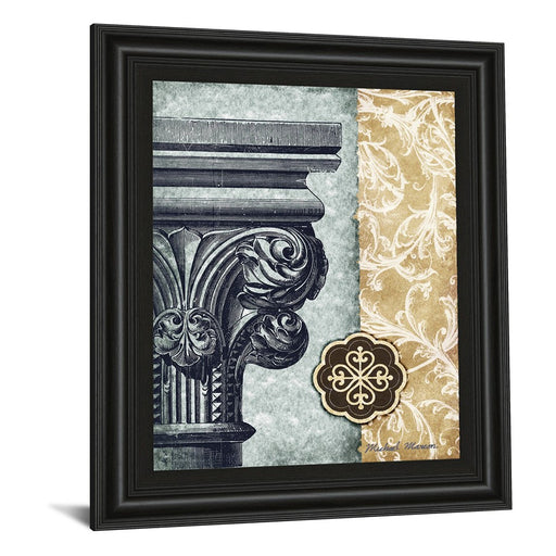 Classy Living Classic PIIlar Motif Wall Art 22"x26", Midnight Aura Frame