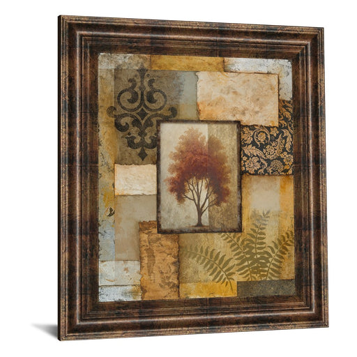 Classy Living Rustic Tree Patch Wall Art 22"x26", Dark Chocolate Frame
