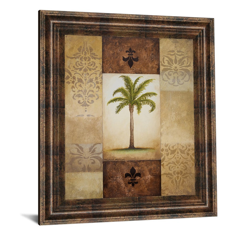 Classy Living Serene Palm Wall Art 22"x26", Dark Chocolate Frame