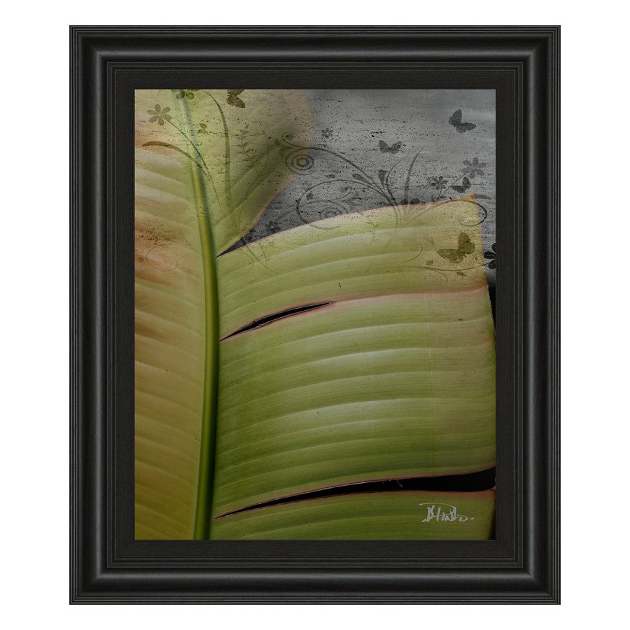 Classy Living Butterfly Palm II Wall Art 22"x26", Midnight Aura Frame - 4894