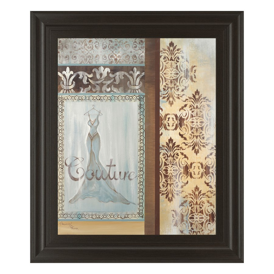 Classy Living Couture Elegance Wall Art 22"x26", Dark Chocolate Frame