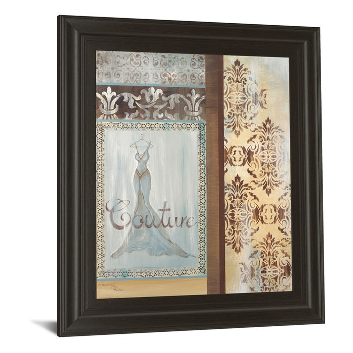 Classy Living Couture Elegance Wall Art 22"x26", Dark Chocolate Frame