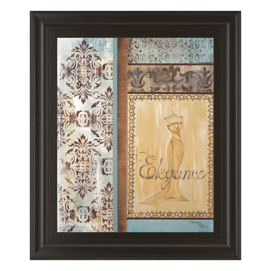 Classy Living Elegance Gown Wall Art 22"x26", Dark Chocolate Frame