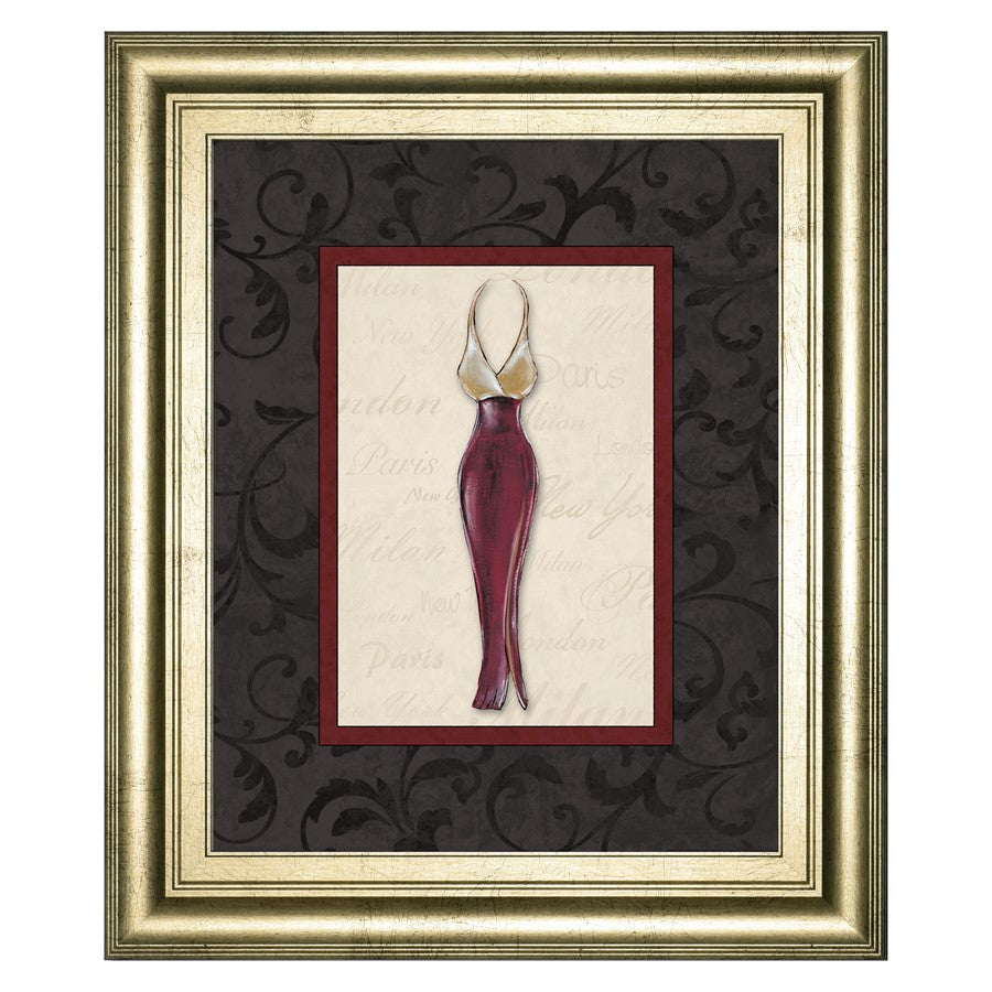 Classy Living Elegant Dress Silhouette Wall Art 22"x26", GiIded Radiance - 4900