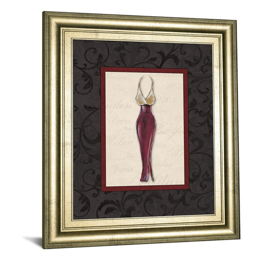 Classy Living Elegant Dress Silhouette Wall Art 22"x26", GiIded Radiance