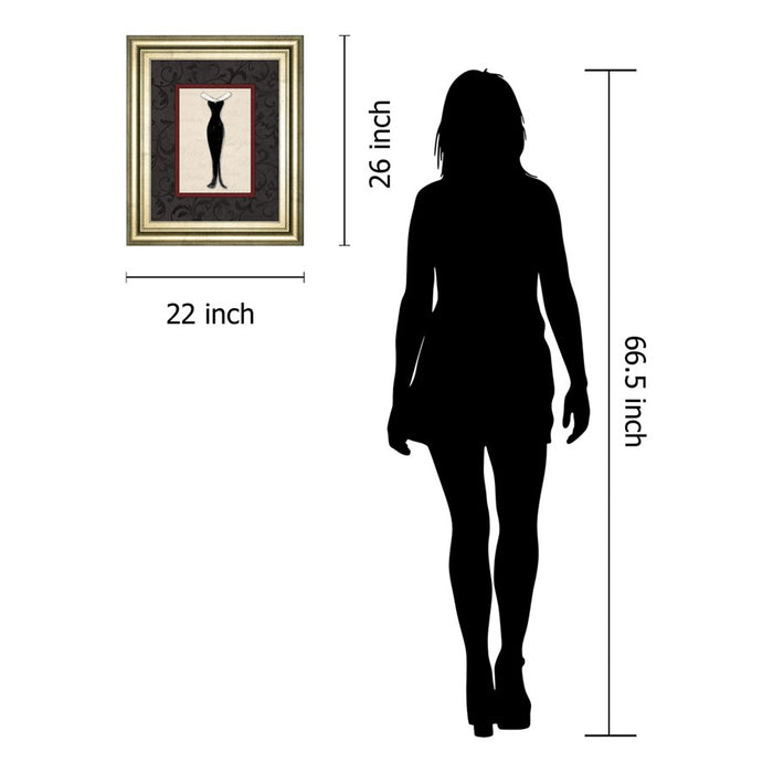 Classy Living Elegant Silhouette Wall Art 22"x26", GiIded Radiance Frame