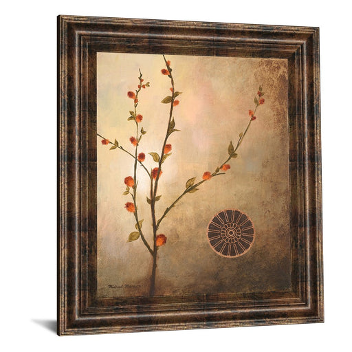 Classy Living Autumn Bloom Wall Art 22"x26", Dark Chocolate Frame
