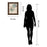 Classy Living Teal Bloom Wall Art 22"x26", Dark Chocolate Frame