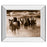 Classy Living WIId Herd Run Wall Art 26"x22", Mirrored Frame