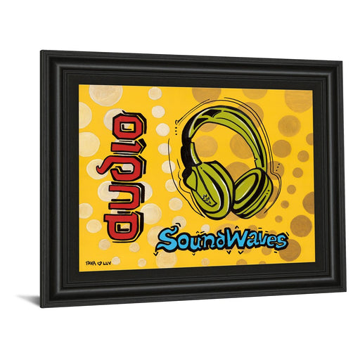 Classy Living Audio Vibes Wall Art 26"x22", Midnight Aura Frame