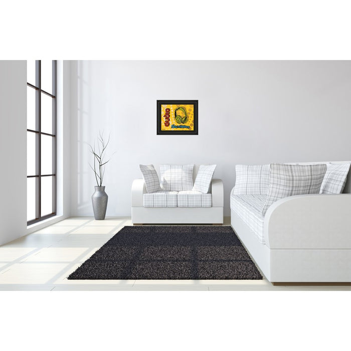 Classy Living Audio Vibes Wall Art 26"x22", Midnight Aura Frame