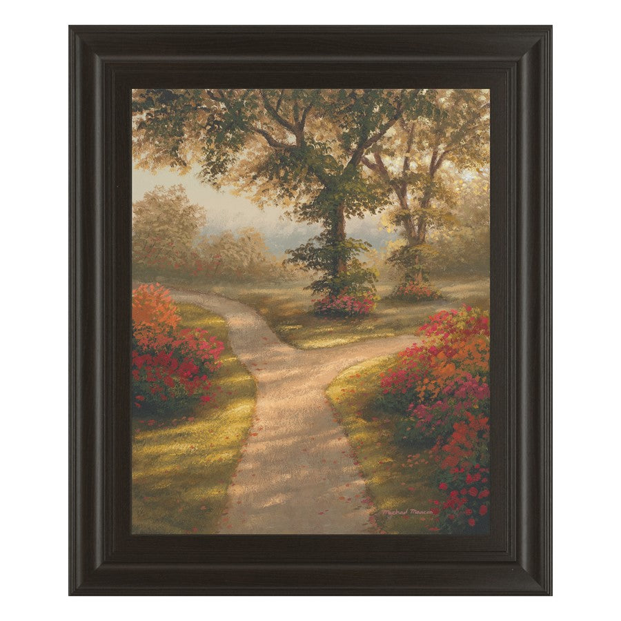 Classy Living Garden Pathway Wall Art 22"x26", Dark Chocolate Frame