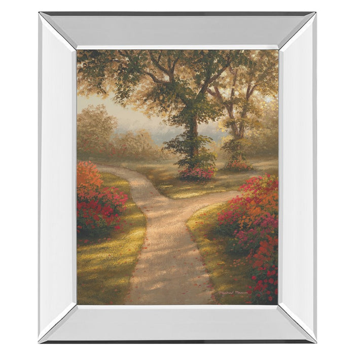 Classy Living Garden Pathway Wall Art 22"x26", Mirrored Frame