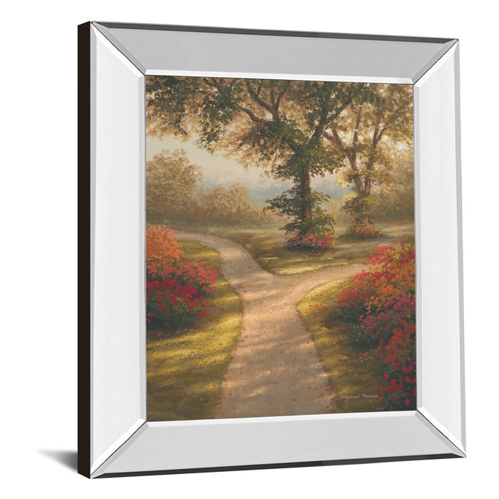 Classy Living Garden Pathway Wall Art 22"x26", Mirrored Frame